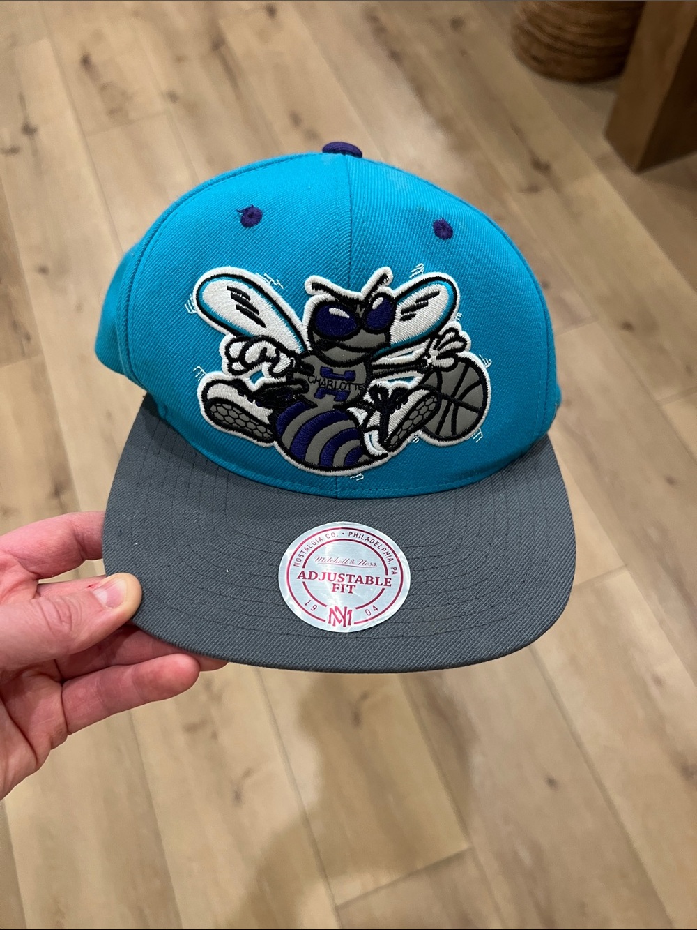 Hat with sports mascot
